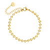 Heart chain bracelet goldplated