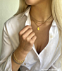 Vintage initial necklace goldplated