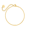 Initial bracelet mini goldplated