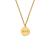 Ketting 2 initials exclusive goudkleurig