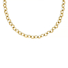 White chain necklace goudkleurig