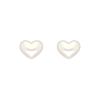 Lovely heart studs goldplated