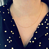 Gouden minimalistische subtiele ketting