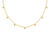 Gouden ketting met diamanten steentjes