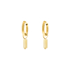 Earrings nude stone goldplated