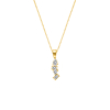 Necklace glam stones goldplated