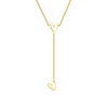 Necklace playful hearts goldplated