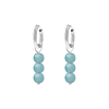 Earrings aqua stones