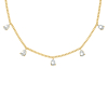 Gouden ketting sparkle drop 