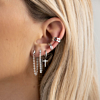 Zilveren earparty met ear cuff