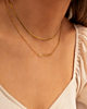 Gouden snake ketting bij model