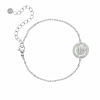 Armband 2 initials parelmoer