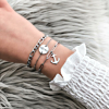 zilveren armparty voor een complete look