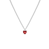 Birthstone heart ketting