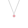 Smiley necklace pink