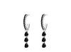 Exclusive black drop earrings