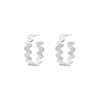 Hoop earrings zigzag