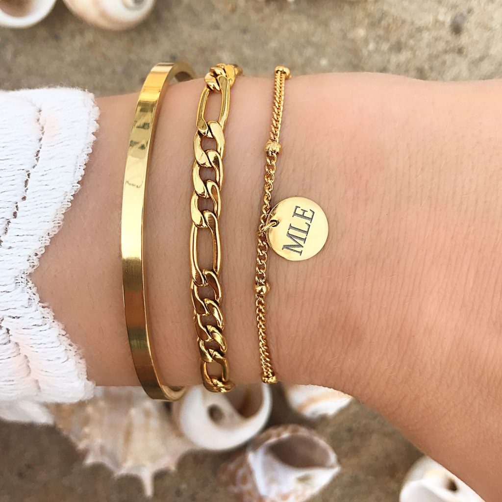 Gouden armbandjes persoonlijk