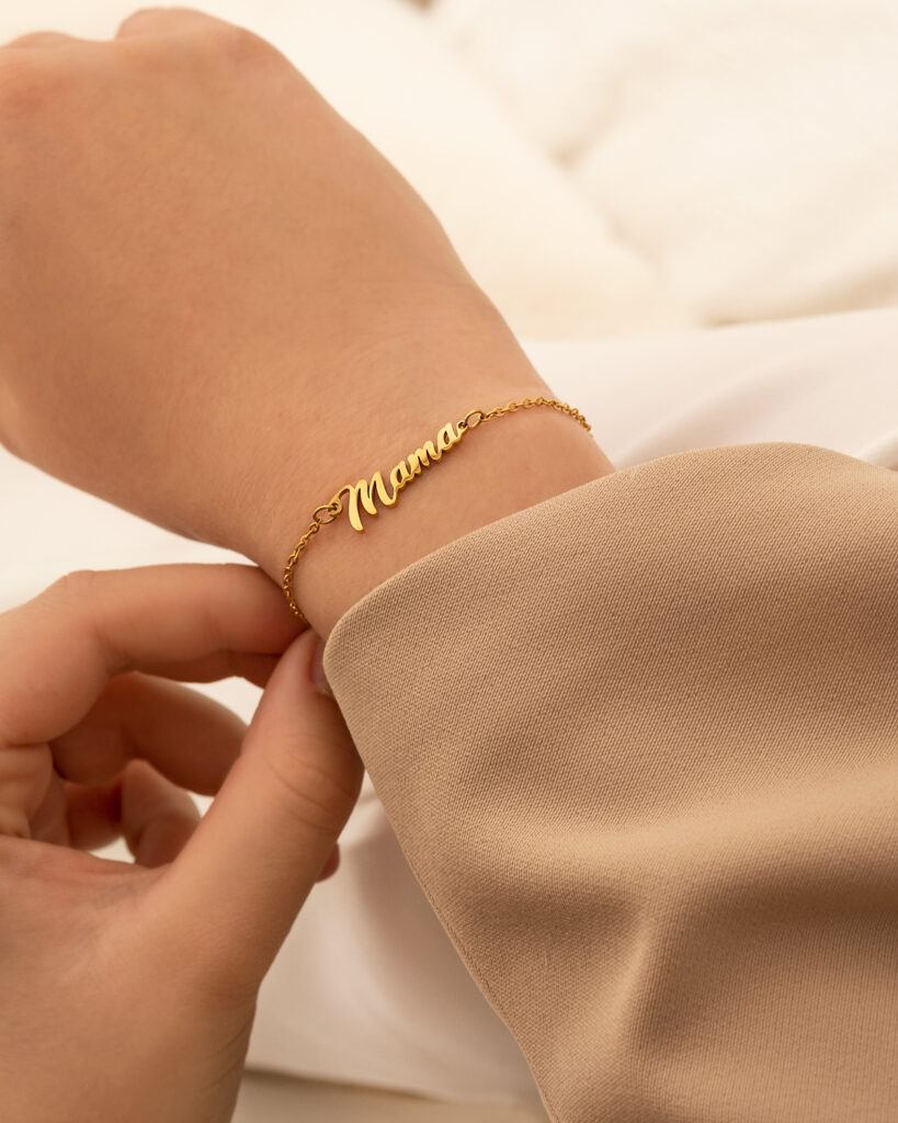 mama armband goud