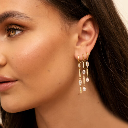 Creëer de meest shiny earparty met onze drop earrings