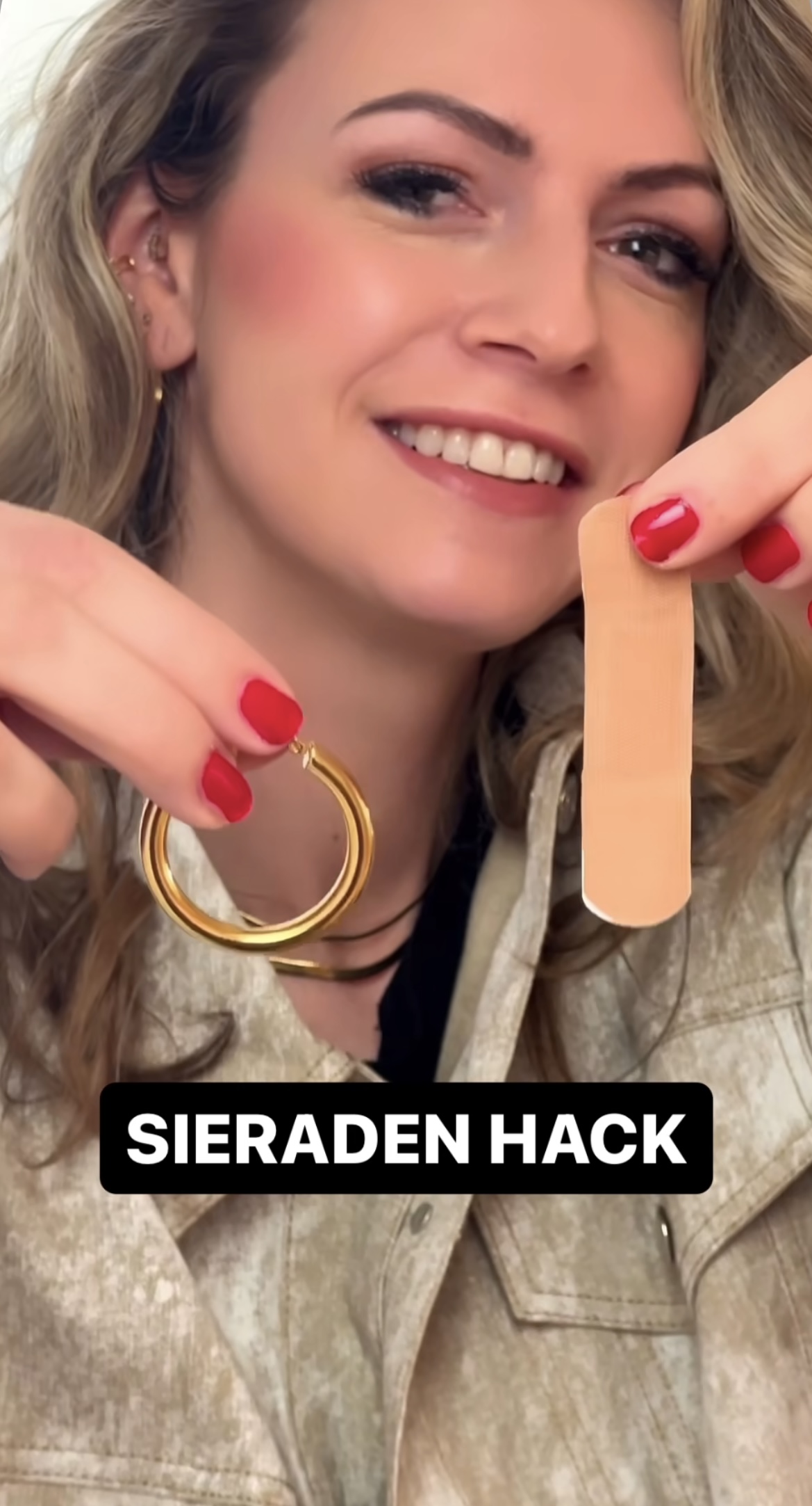 lifehack voor zware oorbellen dragen