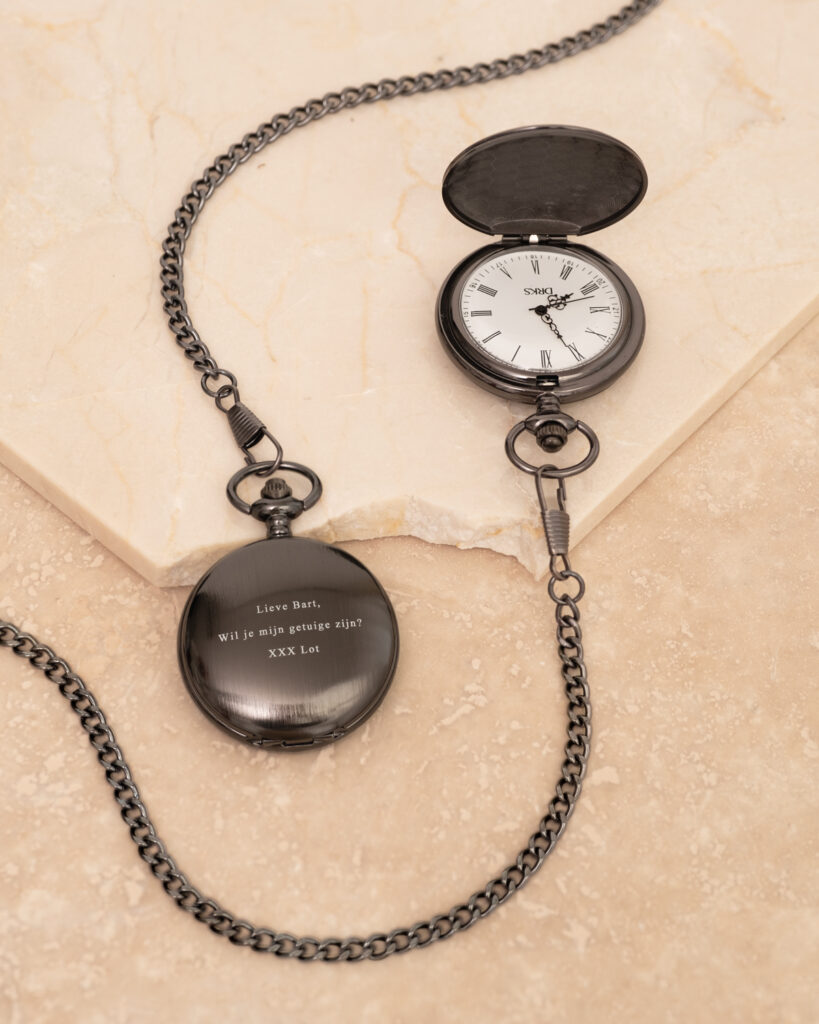 Graveerbare pocket watch