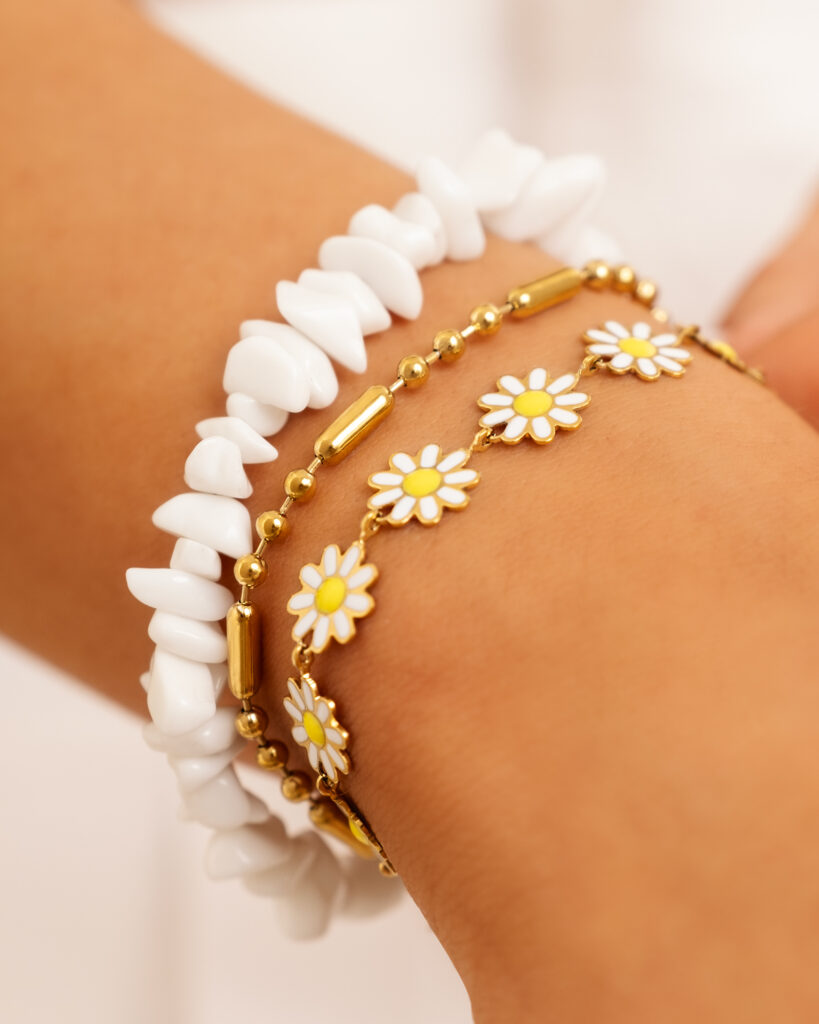 Bijou bloom bracelet white